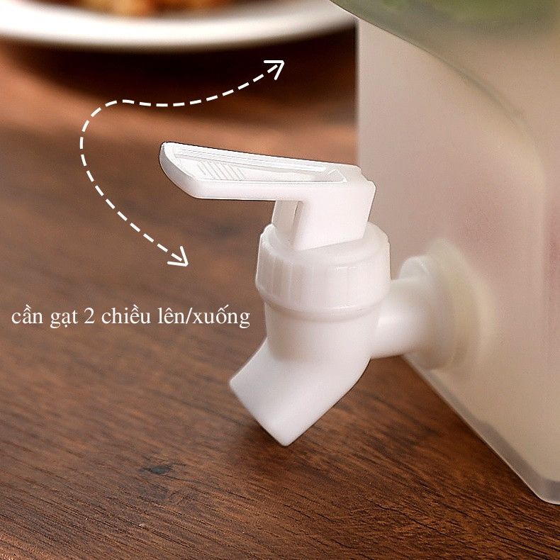 BÌNH NƯỚC TỦ LẠNH  3L5  CÓ VÒI - set 2 bình 